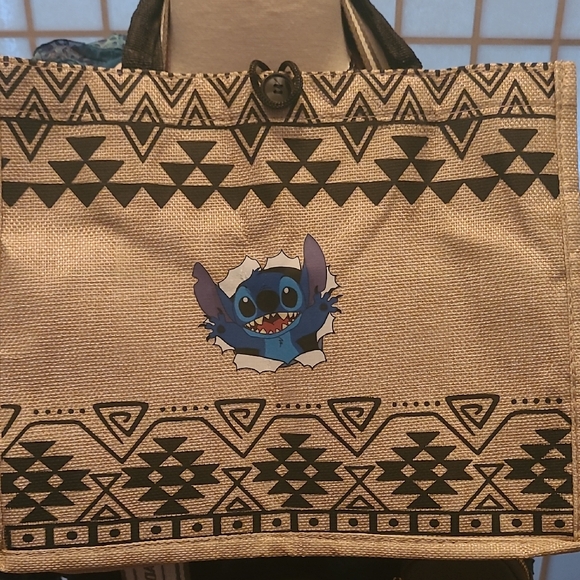 Handbags - Stitch Patterned Tote Bag